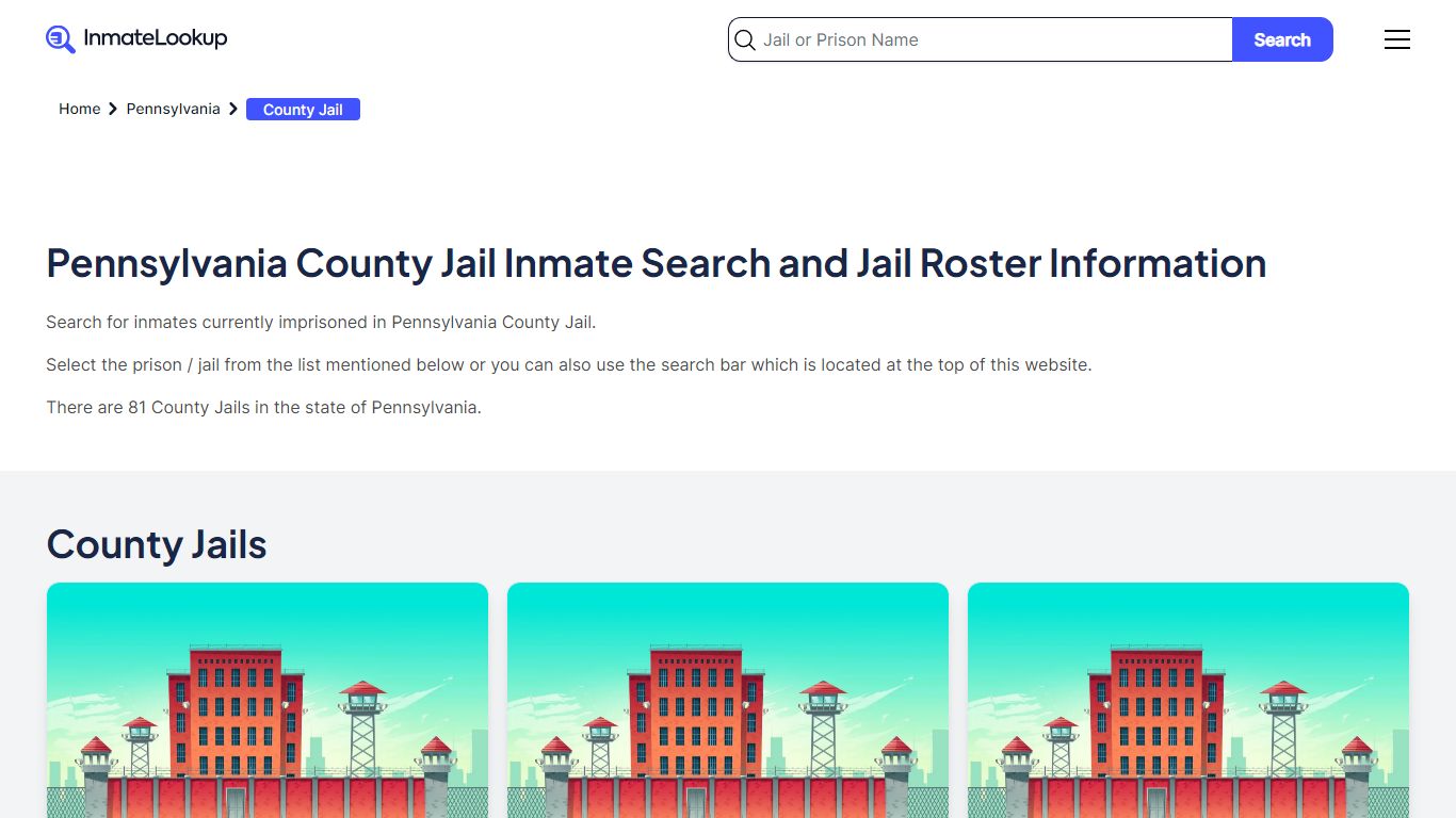 Pennsylvania County Jail Inmate Search | Inmate Lookup